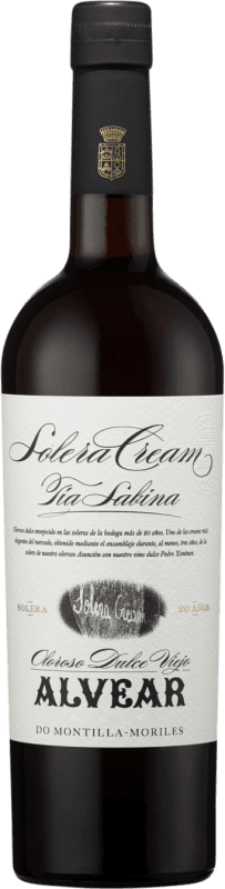 32,95 € 送料無料 | 甘口ワイン Alvear Tía Sabina Solera — ソレラ, Cream — クリーム スペイン 75 cl