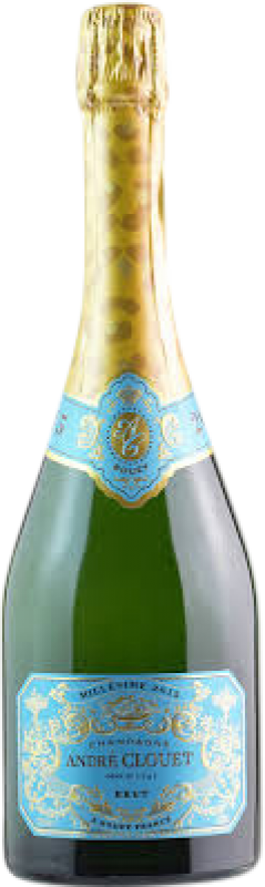 57,95 € Бесплатная доставка | Белое игристое вино André Clouet Grand Cru, Millésimé A.O.C. Champagne шампанское Франция Pinot Noir — Пино Нуар 75 cl