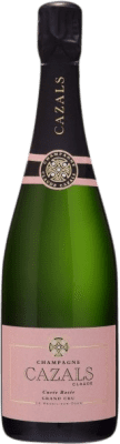 51,95 € Бесплатная доставка | Розовое игристое вино Claude Cazals Grand Cru, Cuvée, Rosé — Розе A.O.C. Champagne шампанское Франция Pinot Noir — Пино Нуар, Chardonnay — Шардоне 75 cl