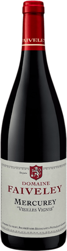 34,95 € Kostenloser Versand | Rotwein Domaine Faiveley VV Vieilles Vignes — Alte Reben A.O.C. Mercurey Burgund Frankreich Pinot Noir — Spätburgunder 75 cl