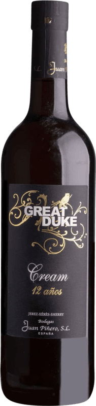 27,95 € Envoi gratuit | Vin Doux Juan Piñero Great Duke Cream — Crème D.O. Jerez-Xérès-Sherry Andalousie Espagne Palomino Fino, Pedro Ximénez 12 Ans 75 cl