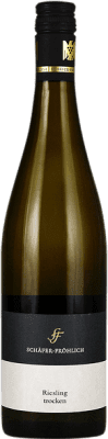 21,95 € Envío gratis | Vino Blanco Schäfer-Fröhlich Trocken — Seco Q.b.A. Nahe Nahe Alemania Riesling 75 cl