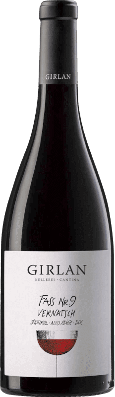 18,95 € Envio grátis | Vinho Tinto Girlan Fass Nº 9 Trocken — Seco D.O.C. Südtirol Alto Adige Alto Adige Itália Vernatsch 75 cl