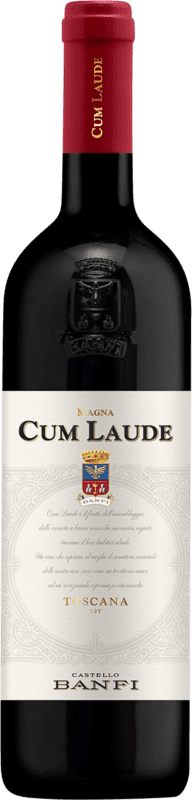 28,95 € Spedizione Gratuita | Vino Rosso Castello Banfi Cum Laude Trocken — Secco I.G.T. Toscana Toscana Italia Merlot, Syrah, Cabernet Sauvignon, Sangiovese 75 cl
