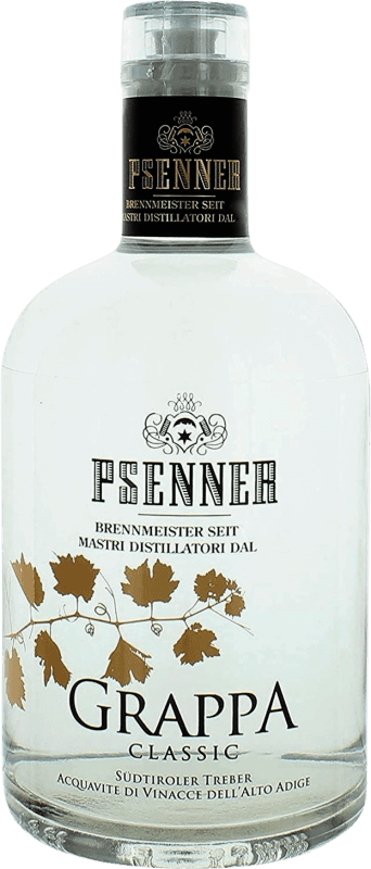 31,95 € Kostenloser Versand | Grappa Psenner Trocken Klassisch Tirol del Sur Italien 70 cl