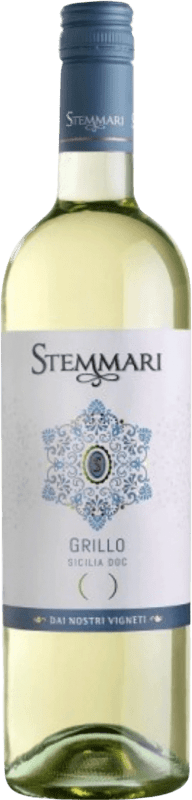 9,95 € 免费送货 | 白葡萄酒 Mezzacorona Stemmari Trocken — 干型 D.O.C. Sicilia 西西里岛 意大利 Grillo — 格里洛 75 cl