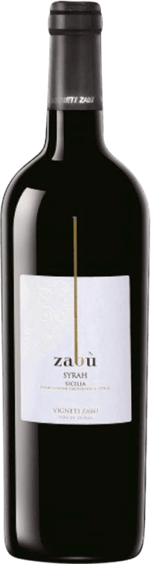 9,95 € 送料無料 | 赤ワイン Zabù Trocken — 辛口 D.O.C. Sicilia シチリア島 イタリア Syrah — シラー 75 cl