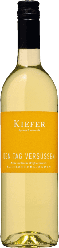 10,95 € Бесплатная доставка | Сладкое вино Friedrich Kiefer Den Tag Versüßen Cuvée I.G. Baden Baden Германия Moscatel — Мускат, Scheurebe — Шойребе, Rivaner — Риванер 75 cl