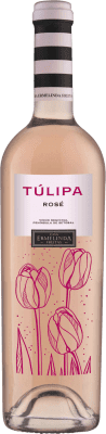 10,95 € Kostenloser Versand | Roséwein Ermelinda Freitas La Tulipa Trocken D.O.C. Setúbal Portugal Touriga Nacional 75 cl