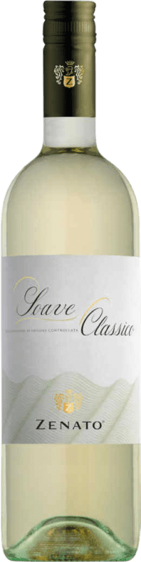 12,95 € Envio grátis | Vinho Branco Cantina Zenato Trocken — Seco Clássico D.O.C. Soave Vêneto Itália Trebbiano, Garganega 75 cl
