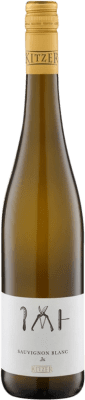 14,95 € Envio grátis | Vinho Branco Weingut Kitzer Dreisatz Trocken — Seco Q.b.A. Rheinhessen Rheinhessen Alemanha Sauvignon 75 cl