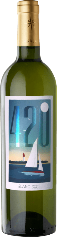 14,95 € Free Shipping | White Wine Château L'Escadre. 420º Trocken — Dry A.O.C. Bordeaux Bordeaux France Sauvignon 75 cl