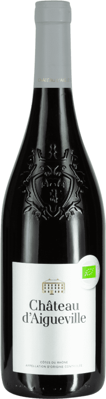 16,95 € Envío gratis | Vino Tinto Château d'Aigueville Trocken — Seco Villages A.O.C. Côtes du Rhône Rhône Francia Syrah, Garnacha, Cariñena 75 cl