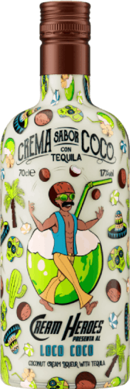 10,95 € Free Shipping | Cream Liqueur Cream Heroes Loco Mexico 70 cl Coco — Coconut, Tequila