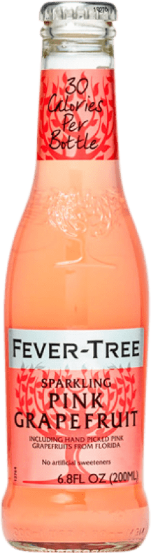 42,95 € 免费送货 | 盒装24个 调和剂 Mixer Fever-Tree 英国 小瓶装 20 cl Pink Grapefruit — 粉红葡萄柚, Soda — 苏打水