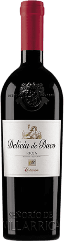32,95 € Kostenloser Versand | Rotwein Señorío de Villarrica Delicia de Baco Crianza — Kurze Fassreifung D.O.Ca. Rioja La Rioja Spanien Tempranillo, Garnacha — Grenache, Graciano 75 cl
