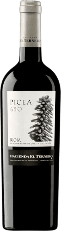 29,95 € Envío gratis | Vino Tinto Hacienda El Ternero Picea 650 Vino de Autor D.O.Ca. Rioja La Rioja España Tempranillo, Mazuelo 75 cl