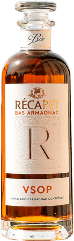 63,95 € 免费送货 | 阿马尼亚克 4 Spirits Recapet VSOP Very Superior Old Pale — 特优陈年淡色 法国 Bio — 生态 有机 天然 75 cl