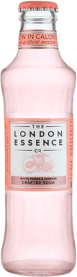 39,95 € Kostenloser Versand | 24 Einheiten Box Mixer The London Essence Großbritannien Kleine Flasche 20 cl Jasmine — Jasmin, Peach — Pfirsich, Soda