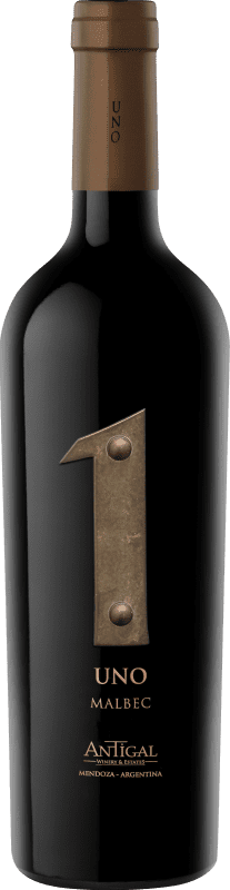 25,95 € Spedizione Gratuita | Vino Rosso Antigal. Uno I.G. Mendoza Mendoza Argentina Malbec 75 cl