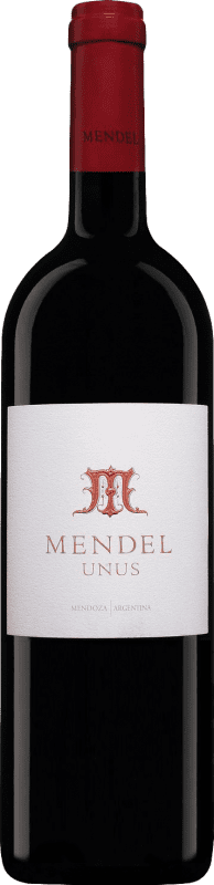45,95 € 免费送货 | 红葡萄酒 Mendel Unus I.G. Mendoza 门多萨 阿根廷 Cabernet Sauvignon — 赤霞珠, Malbec — 马尔贝克, Petit Verdot 75 cl