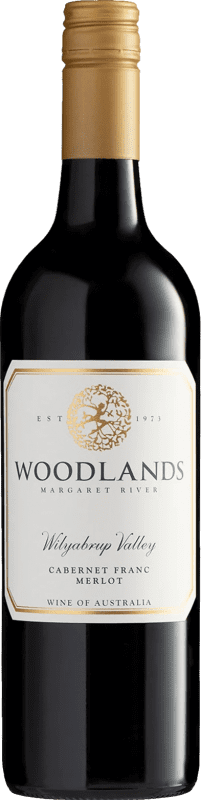 29,95 € Бесплатная доставка | Красное вино Woodlands Wilyabrup Valley Cabernet Franc Merlot I.G. Margaret River Река Маргарет Австралия Merlot — Мерло, Cabernet Franc — Каберне Фран Organic — Органический 75 cl