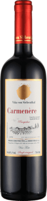 22,95 € Spedizione Gratuita | Vino Rosso Viña von Siebenthal Gran Riserva I.G. Valle del Aconcagua Valle dell'Aconcagua Chile Carmenère 75 cl