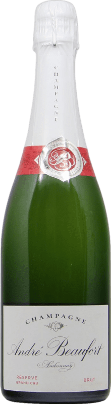 109,95 € Envio grátis | Espumante Branco André Beaufort Ambonnay Brut — Bruto Grand Cru Reserva A.O.C. Champagne Champagne França Pinot Noir, Chardonnay Garrafa 75 cl
