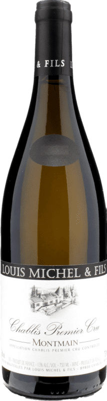 46,95 € Envío gratis | Vino Blanco Louis Michel & Fils Montmain 1er Premier Cru A.O.C. Chablis Borgoña Francia Chardonnay 75 cl