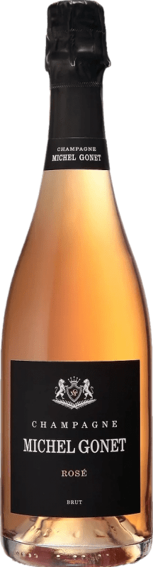 65,95 € 免费送货 | 桃红起泡酒 Michel Gonet Brut — 起泡酒 干型 Rosé — 桃红葡萄酒 A.O.C. Champagne 香槟酒 法国 Pinot Noir — 黑皮诺 75 cl