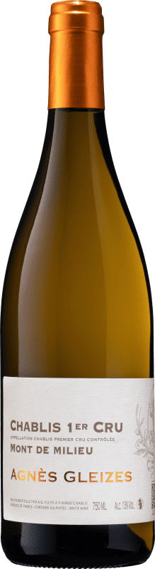 56,95 € 送料無料 | 白ワイン Gautheron Agnès Gleizes Mont de Milieu 1er Premier Cru A.O.C. Chablis ブルゴーニュ フランス Chardonnay — シャルドネ 75 cl