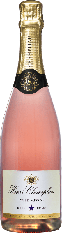 25,95 € Envio grátis | Espumante Rosé Henri Champliau Wild Miss 55 Dulce — Doce Rosé, Ancestral A.O.C. Bourgogne Borgonha França Gamay 75 cl