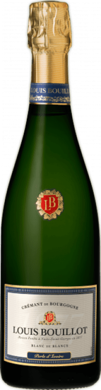 19,95 € Envío gratis | Espumoso Blanco Louis Bouillot Perle d'Ivoire Blanc de Blancs A.O.C. Crémant de Bourgogne Borgoña Francia Chardonnay 75 cl