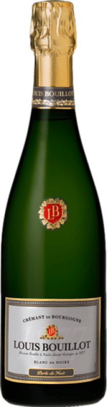 18,95 € Бесплатная доставка | Белое игристое вино Louis Bouillot Perle de Nuit Blanc de Noirs A.O.C. Crémant de Bourgogne Бургундия Франция Pinot Noir — Пино Нуар, Gamay — Гаме 75 cl