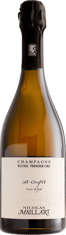 195,95 € Envoi gratuit | Vin Mousseux Blanc Nicolas Maillart Les Coupés Franc de Pied 1er Premier Cru A.O.C. Champagne Champagne France Pinot Noir Organic — Biologique 75 cl