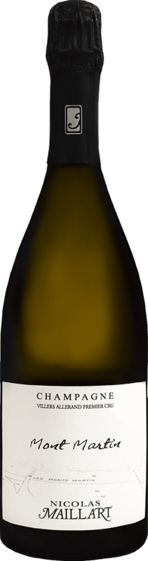 91,95 € Free Shipping | White Sparkling Wine Nicolas Maillart Mont Martin 1er Premier Cru A.O.C. Champagne Champagne France Pinot Meunier Organic — Eco 75 cl