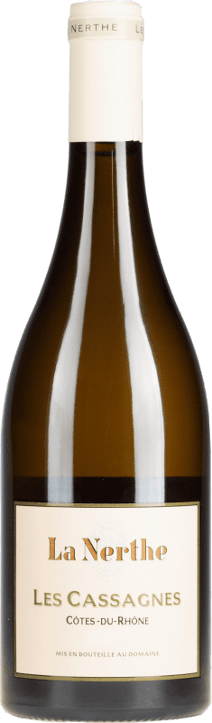 29,95 € Kostenloser Versand | Weißwein Château La Nerthe Les Cassagnes A.O.C. Côtes du Rhône Rhône Frankreich Garnacha — Grenache, Roussanne, Viognier Organic — Bio Flasche 75 cl