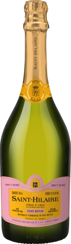 21,95 € Envoi gratuit | Vin Mousseux Rosé Sieur d'Arques Saint Hilaire Rosé A.O.C. Crémant de Limoux Languedoc France Pinot Noir, Chardonnay, Chenin, Mauzac 75 cl