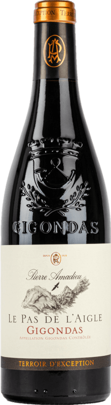 55,95 € Envio grátis | Vinho Tinto Pierre Amadieu Le Pas de l'Aigle A.O.C. Gigondas Rhône França Syrah, Garnacha — Grenache, Mourvèdre 75 cl