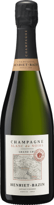 49,95 € Envio grátis | Espumante Branco Henriet Bazin Extra Brut — Extra Bruto Grand Cru, Blanc de Noirs A.O.C. Champagne Champagne França Pinot Noir 75 cl