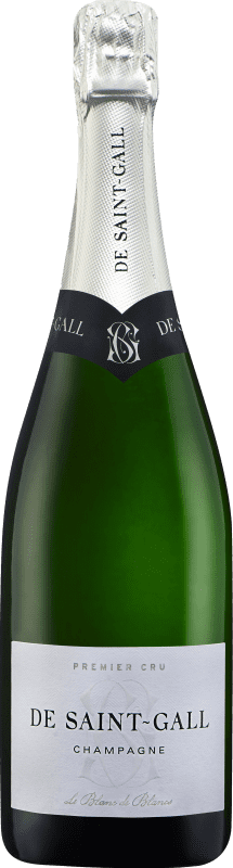 45,95 € 免费送货 | 白起泡酒 Saint Gall 1er Premier Cru, Blanc de Blancs A.O.C. Champagne 香槟酒 法国 Chardonnay — 莎当妮 75 cl