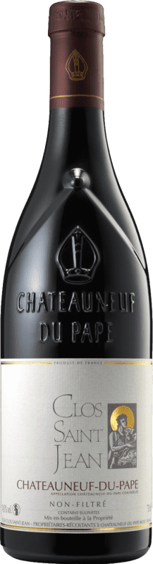 44,95 € 送料無料 | 赤ワイン Clos Saint-Jean A.O.C. Châteauneuf-du-Pape ローヌ フランス Garnacha — グルナッシュ, Mourvèdre — ムールヴェードル 75 cl
