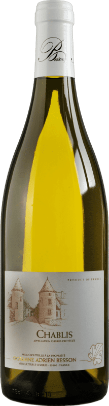 33,95 € Envío gratis | Vino Blanco Domaine Besson A.O.C. Chablis Borgoña Francia Chardonnay 75 cl