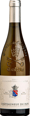68,95 € Envío gratis | Vino Blanco Raymond Usseglio Pure — Puro A.O.C. Châteauneuf-du-Pape Rhône Francia Roussanne Organic — Ecológico 75 cl