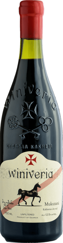 18,95 € Envoi gratuit | Vin Rouge Winiveria P.D.O. Mukuzani Kakhétie Géorgie Saperavi Organic — Biologique 75 cl