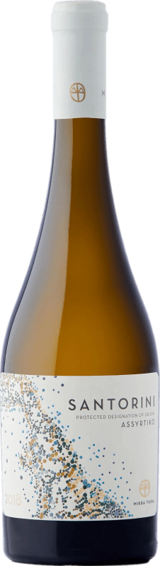 49,95 € 免费送货 | 白葡萄酒 Mikra Thira P.D.O. Santorini Santorini 希腊 Assyrtiko — 阿斯提尔蒂科 75 cl