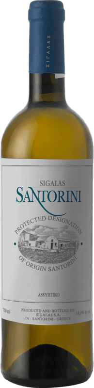 58,95 € Envio grátis | Vinho Branco Domaine Sigalas P.D.O. Santorini Santorini Grécia Assyrtiko 75 cl