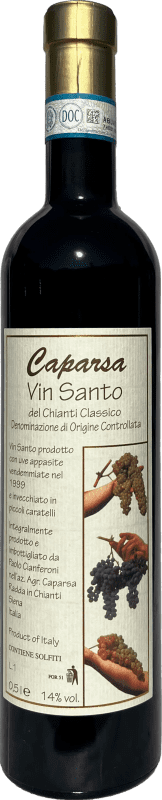 38,95 € 免费送货 | 甜葡萄酒 Caparsa 经典 D.O.C. Vin Santo del Chianti 托斯卡纳 意大利 Malvasia — 玛尔瓦西亚, Trebbiano — 特雷比亚诺 中瓶装 50 cl