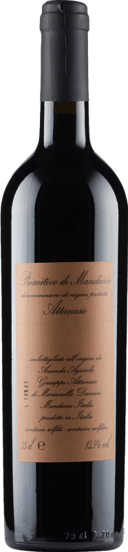 33,95 € 免费送货 | 红葡萄酒 Attanasio D.O.C. Primitivo di Manduria 普利亚大区 意大利 Primitivo — 普里米蒂沃 75 cl