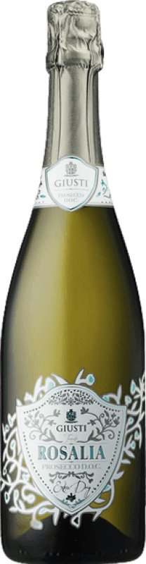 19,95 € Бесплатная доставка | Белое игристое вино Giusti Rosalia Extra Dry — Экстра сухое D.O.C. Prosecco Венето Италия Glera — Глера 75 cl